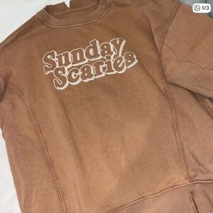 Aerie Tan 'Sunday Scaries' Sweatshirt